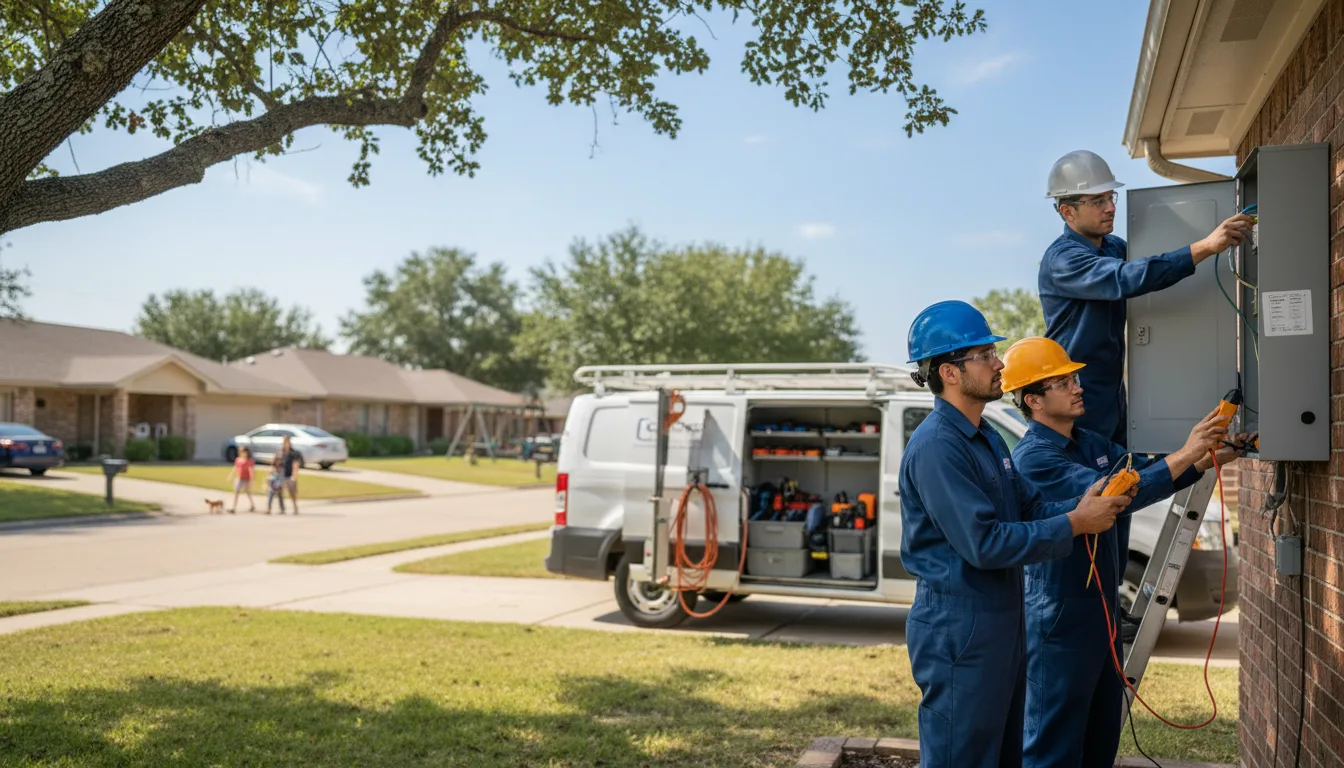 Certified electrician providing emergency electrical services in Greenville, TX